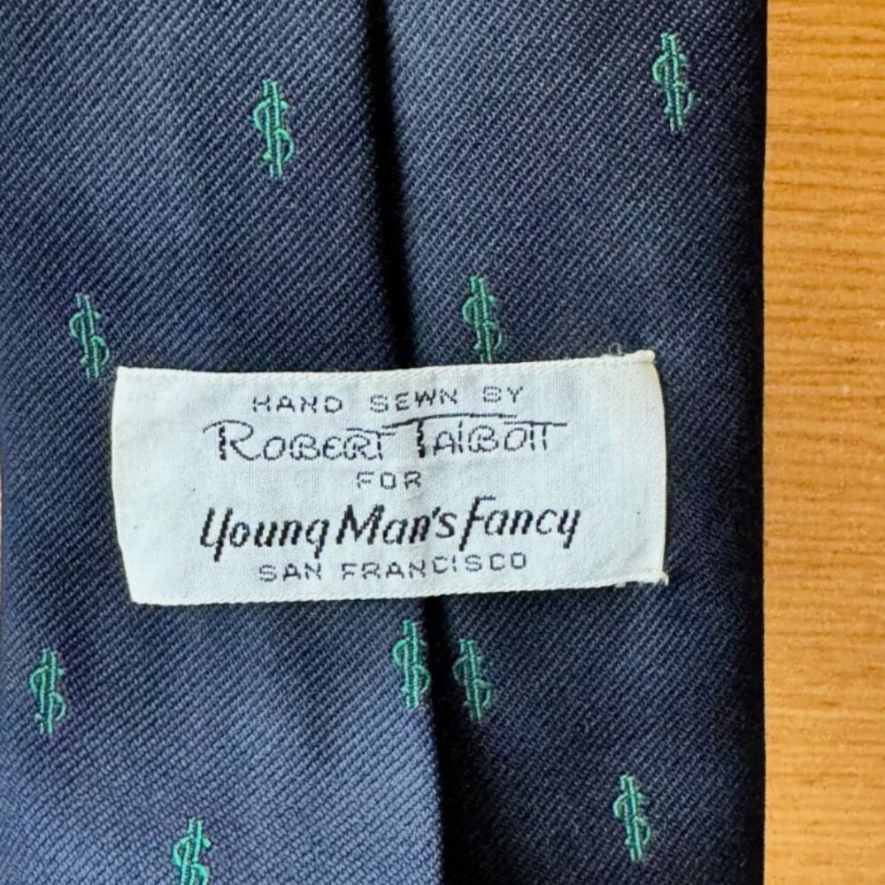 100% Silk Robert Talbott Tie for Young Man's Fancy - $$$$ Made in San Francisco